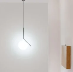 Lampa Wisząca Ic S2 Chromowana Flos