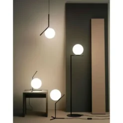 Lampa Wisząca Ic S2 Czarna Flos