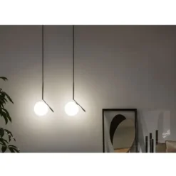Lampa Wisząca Ic S2 Czarna Flos