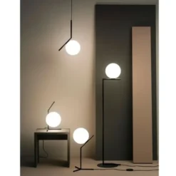 Lampa Wisząca Ic S1 Czarna Flos