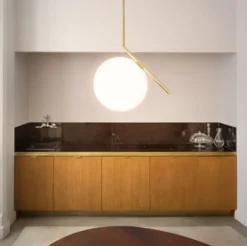 Lampa Wisząca Ic S2 Mosiężna Flos