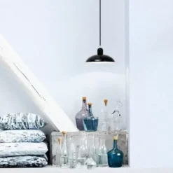 Lampa Wisząca Kaiser Idell 28.5 Cm Czarna Połysk Fritz Hansen