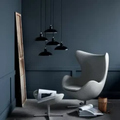 Lampa Wisząca Kaiser Idell 28.5 Cm Czarna Połysk Fritz Hansen