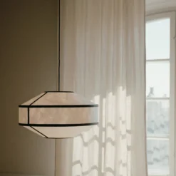 Lampa Wisząca Kite 55 Cm Biało-Czarna New Works