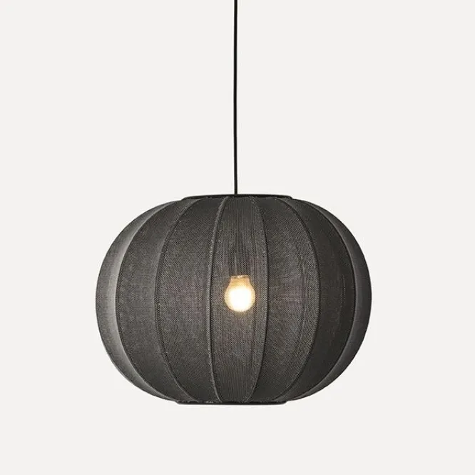 Lampa Wisząca Knit-Wit 45 Cm Czarna Made By Hand