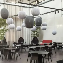 Lampa Wisząca Knit-Wit 75 Cm Żółta Made By Hand