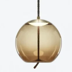 Lampa Wisząca Knot Sfera Small Brązowa Brokis