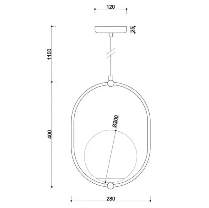 Lampa Wisząca Koban B Biała Ummo