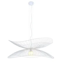 Lampa Wisząca Libellule 100 Cm Biała Forestier