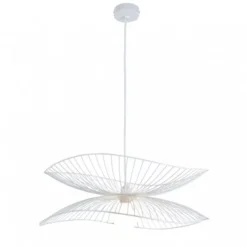 Lampa Wisząca Libellule 56 Cm Biała Forestier
