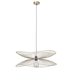 Lampa Wisząca Libellule 56 Cm Złota Forestier