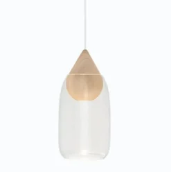 Lampa Wisząca Liuku Drop Transparentna Mater