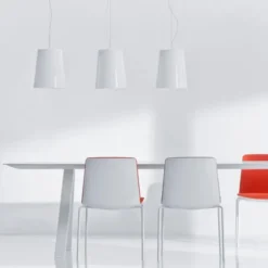 Lampa Wisząca L001S A Biała Pedrali
