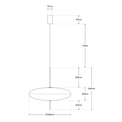 Lampa Wisząca Model 2065 Czarno-Biała Astep