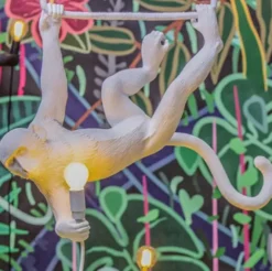 Lampa Wisząca Monkey Swing Biała Seletti