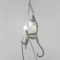 Lampa Wisząca Monkey Z Liną Biała Seletti