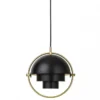 Lampa Wisząca Multi-Lite 22,5 Cm Black Semi Matt Gubi