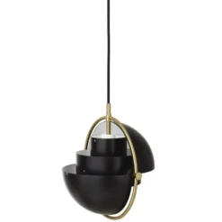 Lampa Wisząca Multi-Lite 22,5 Cm Black Semi Matt Gubi