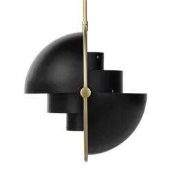 Lampa Wisząca Multi-Lite 32 Cm Brass Soft Black Semi Matt Gubi