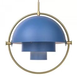 Lampa Wisząca Multi-Lite 32 Cm Brass Nordic Blue Matt Gubi