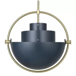 Lampa Wisząca Multi-Lite 32 Cm Brass Midnight Blue Gubi