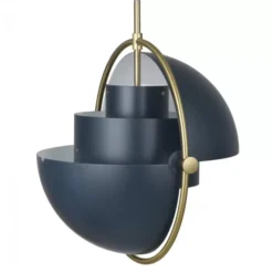 Lampa Wisząca Multi-Lite 32 Cm Brass Midnight Blue Gubi
