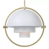 Lampa Wisząca Multi-Lite 32 Cm Brass White Semi Matt Gubi