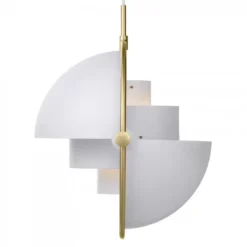 Lampa Wisząca Multi-Lite 32 Cm Brass White Semi Matt Gubi