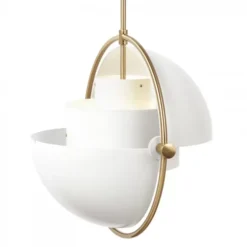 Lampa Wisząca Multi-Lite 32 Cm Brass White Semi Matt Gubi
