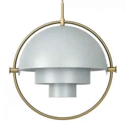Lampa Wisząca Multi-Lite 32 Cm Brass Sea Grey Semi Matt Gubi