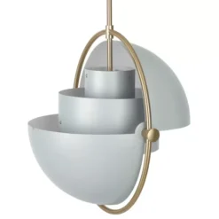 Lampa Wisząca Multi-Lite 32 Cm Brass Sea Grey Semi Matt Gubi