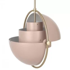 Lampa Wisząca Multi-Lite 32 Cm Brass Rose Dust Semi Matt Gubi