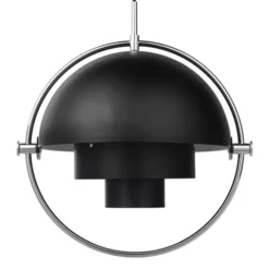 Lampa Wisząca Multi-Lite 32 Cm Chrome Black Semi Matt Gubi
