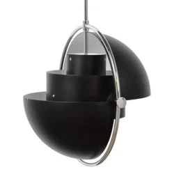 Lampa Wisząca Multi-Lite 32 Cm Chrome Black Semi Matt Gubi