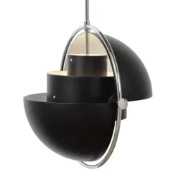 Lampa Wisząca Multi-Lite 32 Cm Chrome Black Semi Matt Gubi