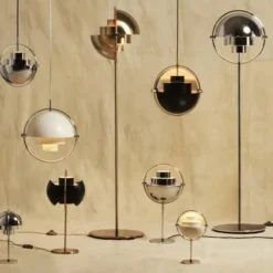 Lampa Wisząca Multi-Lite 22,5 Cm Shiny Brass Gubi