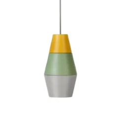 Lampa Wisząca Nighty Night Żółto-Zielono-Szara Grupa Products