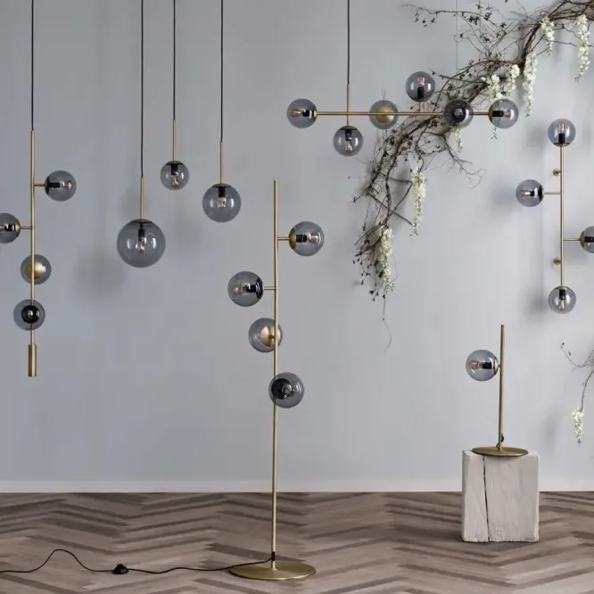 Lampa Wisząca Orb 20 Cm Mosiężna Bolia