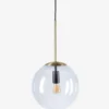 Lampa Wisząca Orb 25 Cm Mosiężna Bolia