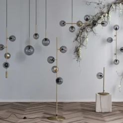 Lampa Wisząca Orb 25 Cm Mosiężna Bolia
