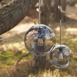 Lampa Wisząca Orb 25 Cm Mosiężna Bolia