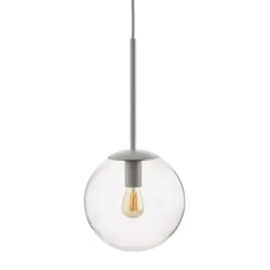 Lampa Wisząca Orb 20 Cm Szara Bolia