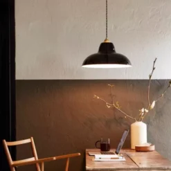 Lampa Wisząca Original 1227 Midi Wide Brass Jet Black Anglepoise