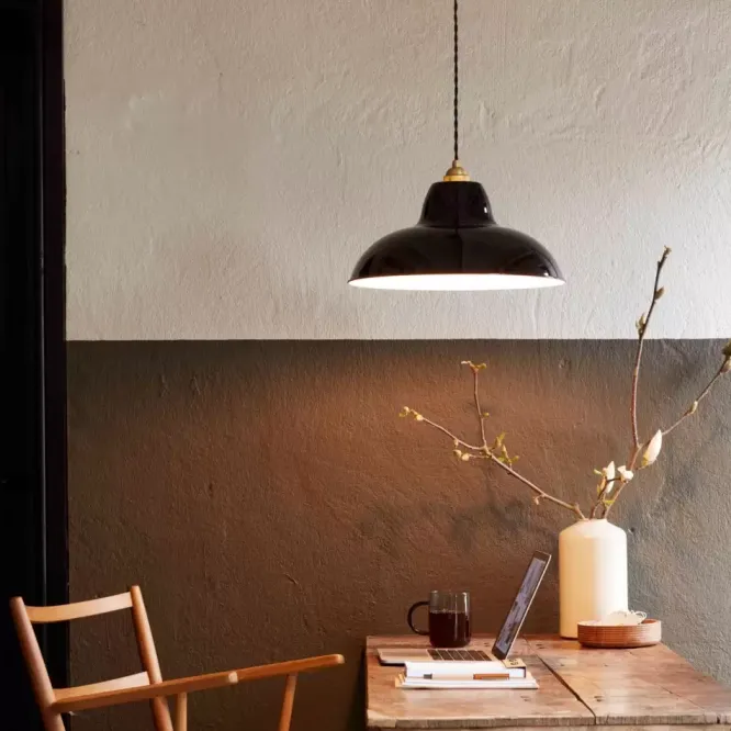 Lampa Wisząca Original 1227 Midi Wide Brass Jet Black Anglepoise