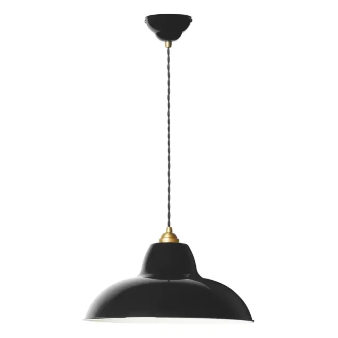 Lampa Wisząca Original 1227 Midi Wide Brass Jet Black Anglepoise