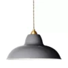 Lampa Wisząca Original 1227 Midi Wide Brass Elephant Grey Anglepoise