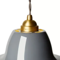 Lampa Wisząca Original 1227 Midi Wide Brass Elephant Grey Anglepoise