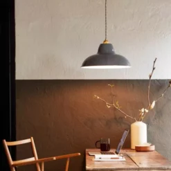 Lampa Wisząca Original 1227 Midi Wide Brass Elephant Grey Anglepoise