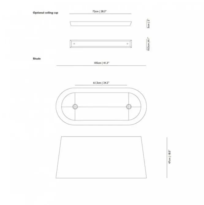Lampa Wisząca Oval Light Czarna Moooi