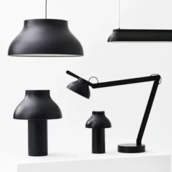 Lampa Wisząca Pc Duża Czarna Hay